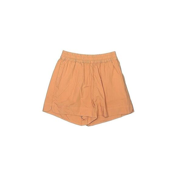 LMND Lemonade Shorts Womens Orange Cotton Casual Comfort XS - Picture 1 of 4